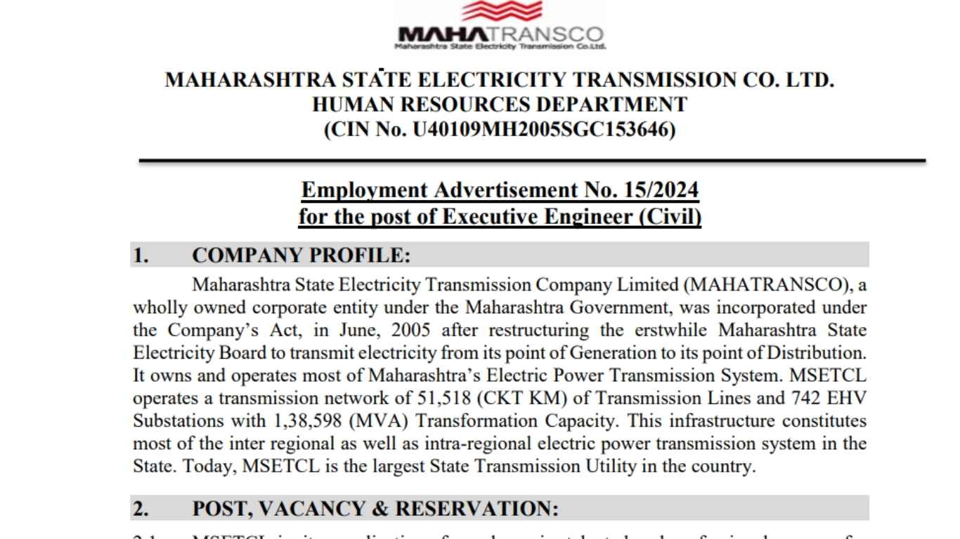 Maha Transco Bharti 2025